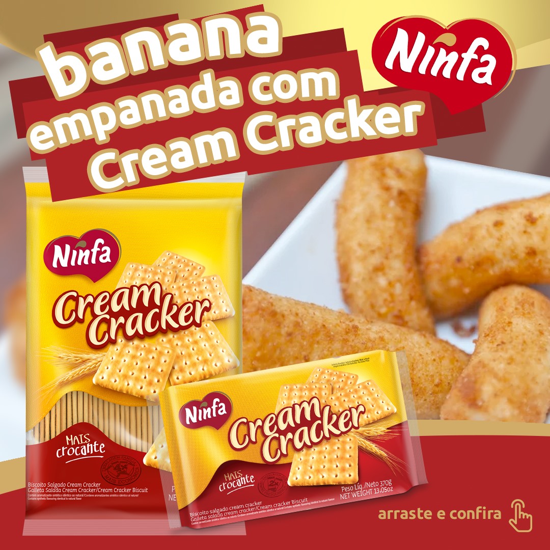 banana empanada com cream cracker